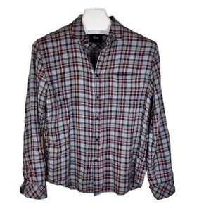 Rails Wyatt Mens Plaid Sport Button Down Size Small FLAWED see‎ pictures